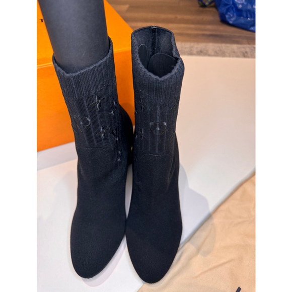 Women's Louis Vuitton Boots Black Size 39.5 - Picture 3 of 8